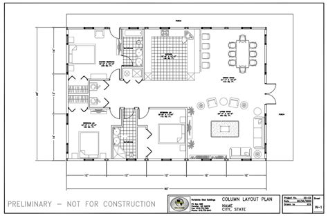 steel building residential floor plans